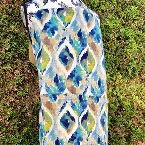 Andys Aprons - not so basic.  “Peacock”